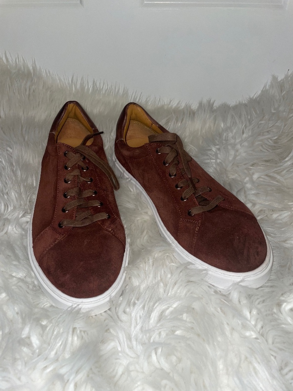 Magnanni CAMINO LO Men's Castagna Brik Suede Low-Top Sneakers 10.5